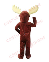 Fun & Customizable Moose Mascot Costume – Playful Animal Fursuit Design for Halloween Sports Events