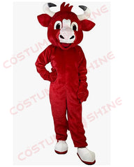 Red Bull Mascot Costume – Cheerleading Animal Fursuit