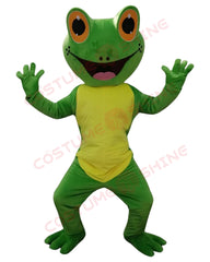 Green Frog Mascot Costume - Funny Cartoon Animal Suit