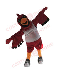 Cheerleading Red Cardinal Bird Mascot Costume – Playful Animal Fursuit for School Events