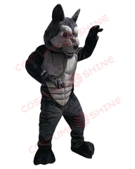 Power Muscular Wolf Mascot Costume - Athletic Design for Adults & Teenage