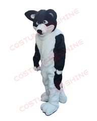 Black & White Husky Dog Mascot Costume - Cheerleading Animal Fursuit