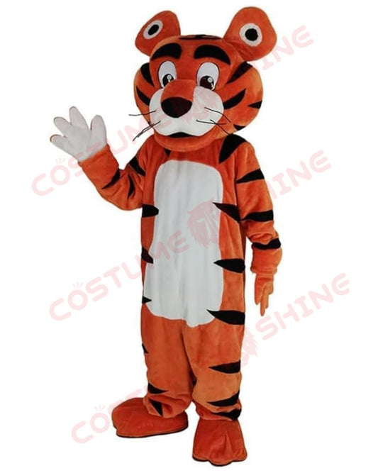 Cheerleading Baby Tiger Mascot Costume – Playful Animal Fursuit for Halloween Sports Events