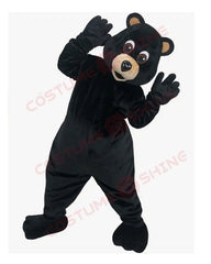 Customizable Black Bear Mascot Costume - Athletic Animal Design for Adults & Teenage Cosplay