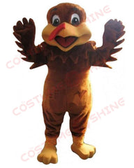 Brown Turkey Mascot Costume for Thanksgiving Day