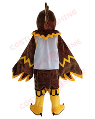 Brown & Golden Hawk Eagle Mascot Costume for Adults Men & Women Animal Cartoon Outfit