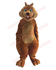 Adorable Brown Squirrel Mascot Costume Forest-Themed Cartoon Character Animal Outfit