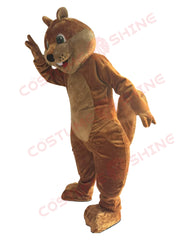 Adorable Brown Squirrel Mascot Costume Forest-Themed Cartoon Character Animal Outfit